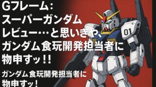 Gフレーム：スーパーガンダムレビュー…と思いきや、ガンダム食玩開発担当者に物申すッ！！ 