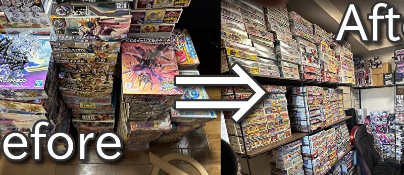 【箱は捨てない】フィギュア空箱をショップ風に飾る！Nポルダ壁面収納術 